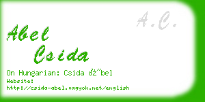 abel csida business card